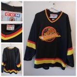(2) Canadian Hockey Jerseys (1) New Vintage Nike Team Canada (1) Vancouver Canucks