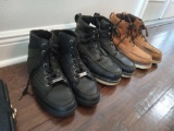 (3) Harley Davidson Riding Boots, Sz 11