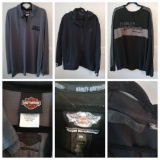 (5) Men's Harley Davidson Collared and Sweater Apparel, 2XL/3XL