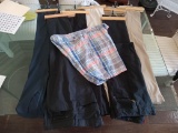 Group of Men's Slacks and Shorts Apparel: Greg Norman, Denali, Ralph Lauren, Dockers, Tommy