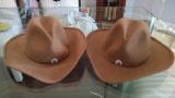 (2) VINTAGE OLD COUNTY ROAD 100% Wool HAT Size L/XL