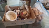 Lots of Souvenir Match Boxes from Past Adventures and Wine Corks from the Best of them