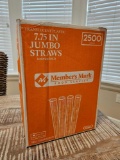 2500 BOX OF JUMBO STRAW