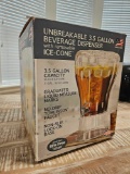 3.5 GALLON UNBREAKABLE BEVERAGE DISPENSER WITH REMOVABLE ICE CONE