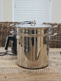 12 qt ALL CLAD 4-PC STAINLESS STEEL STOCK POT