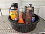 Oil Catch with Contents