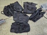 Big collection of zip bags, Harley Davidson, and inslulated.