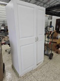White shop storage cabinet