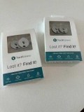 (2) NEW TrackR Bravo 2-Pack Item Tracker Silver GPS Bluetooth Find Keys Phone Wallet
