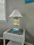 Beachy Fish Table Lamp. ITEM IS LOCATED UPSTAIRS.