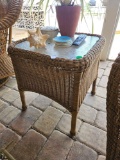 (1 of 2) Classy Outdoor Wicker Patio Side Tables