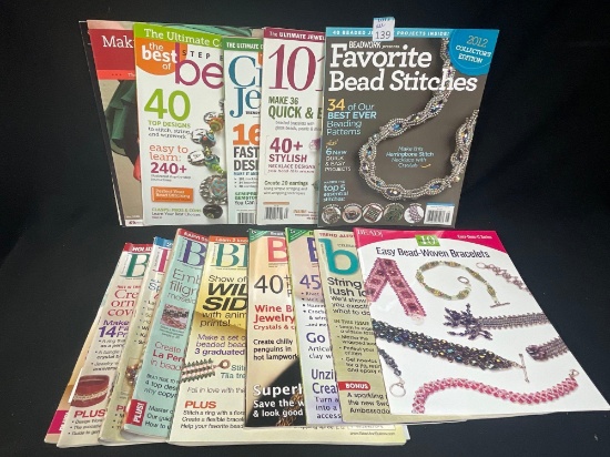 LARGE GROUPING Beading Magazines including Bead Style, Best of.., Bead & Button
