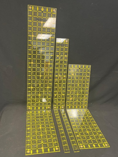 7 pcs OMNIGRID Quilter stencils and rulers - rectangular