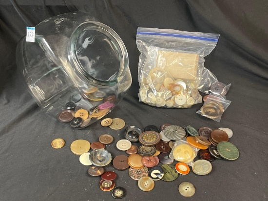 Jar Full of Vintage Buttons