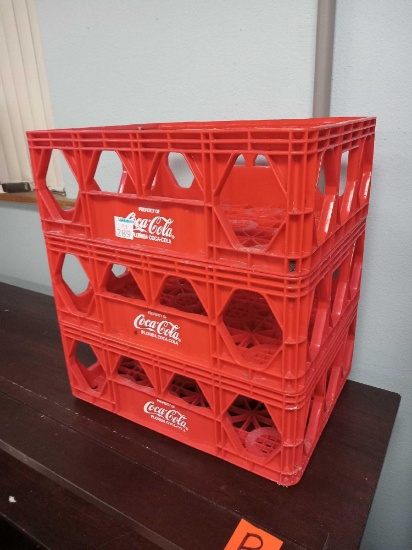 3 vintage Coca-Cola Florida Stacking crates