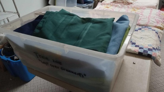 Tote of Table Linens
