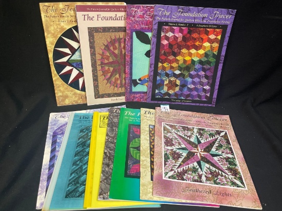 (12) Issues, Vintage THE FOUNDATION PIECER magazines VOL. 1 and 2