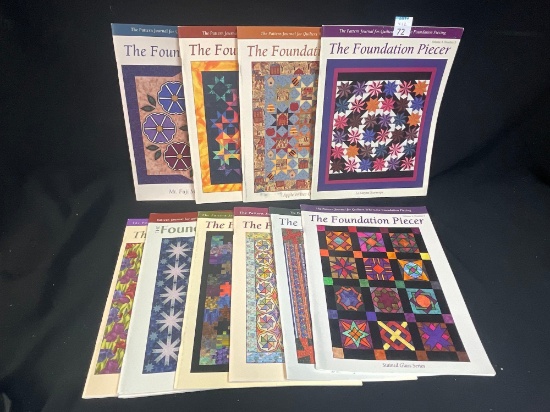 (12) Issues, Vintage THE FOUNDATION PIECER magazines VOL. 3 and 4