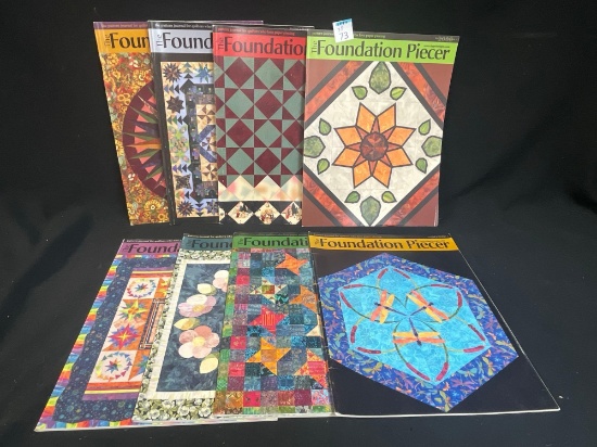 (8) Issues, Vintage THE FOUNDATION PIECER magazines VOL. 5 and 6