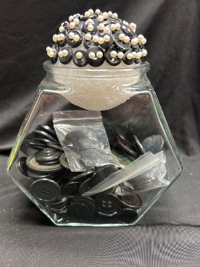 Dark Colored Buttons, Mostly Large