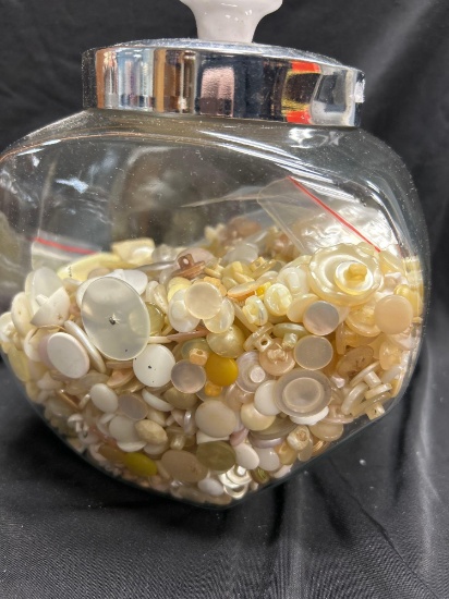 Assorted Buttons, Cream, White, Tan & Pink