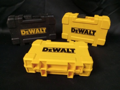 (3) Dewalt Brand Driver Bit Box Sets