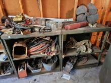 (2) Metal Shop Work-top cabinets with contents