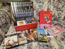 Mixed Media grouping including Great Events of the Century VHS set
