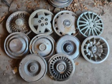 More Vintage hubcaps - including Chevy, Cadillac