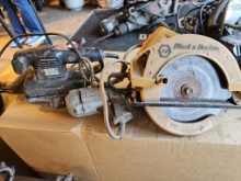 Trio of Corded Vintage Hand Tools: Saw, Sand, and Drill