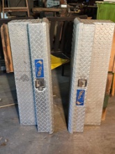 (2) UWS Aluminum Side-Mount Truck Toolboxes