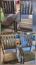 Set of 4 Outdoor Metal Chairs