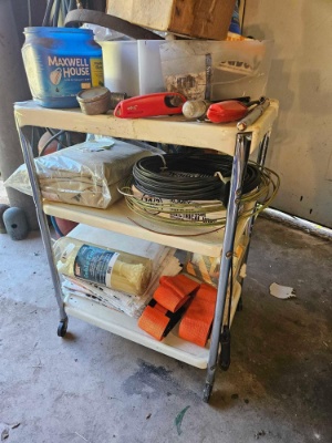 Shop repurposed 3 TIER ROLLING CART, Vintage