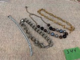 4 Costume Necklaces