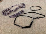 2 sets of bracelets and necklace