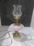 Fenton Hobnail Lamp