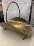 Brass log holder
