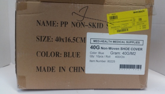 Case Of Non-skid Shoecovers 400 Pairs Total