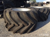 2-Goodyear 1250/35R46NHS HF4 custom flo grip Tires and Rims