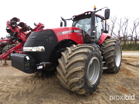 340 Case IH, MFWD, deluxe cab, leather, 5 remotes, RTK Guidance, Auto Trac, 821 hrs., 1000/40R32 Frt