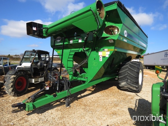 J&M 1150-20S AUGER CART W/SCALES,GREEN W/20" AUGER, SN 1500813