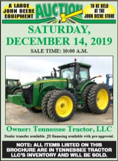 Tennessee Tractor LLC - John Deer Equipment Event!