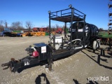 Adams 1600 gal. water tank on trlr
