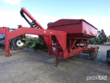 Parker 200 bushel seed tender on gooseneck trailer