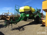 1890 John Deere 42’ drill, 7.5”, ext. wear boots, SN 1A1890CEF760262, w/1910 cart, 2014 yr.