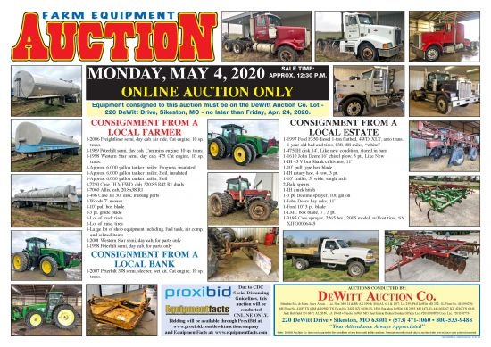 FARM MACHINERY AUCTION! ONLINE ONLY!