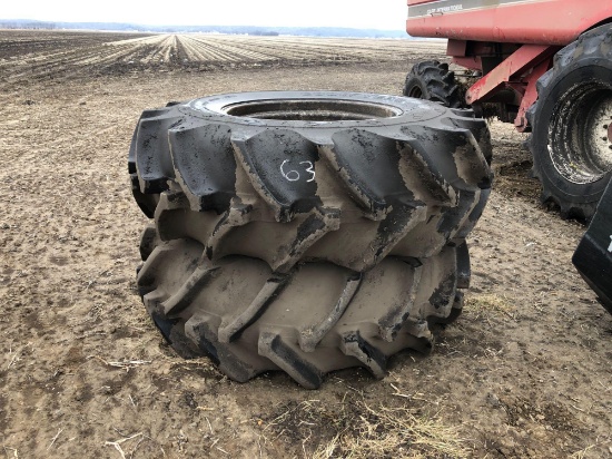 (2) 23.1-34 Combine Wheels and Tires