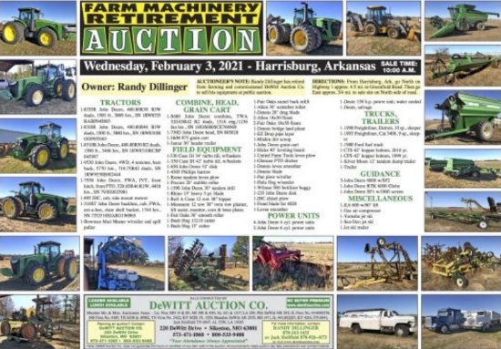 Randy Dillinger- A FARM MACHINERY AUCTION