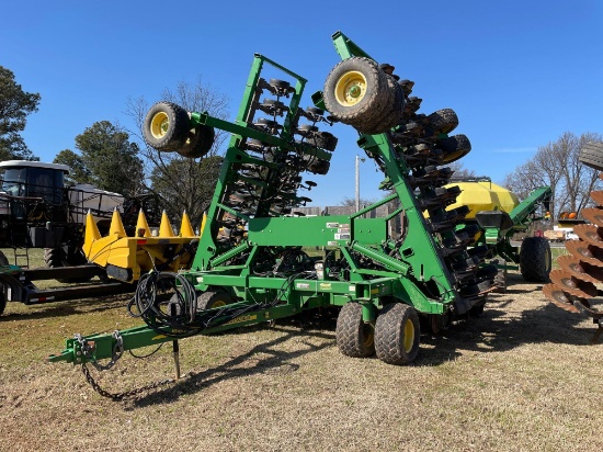 1890/1910 JOHN DEERE GRAIN DRILL AND CART