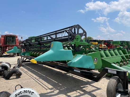 925F JOHN DEERE FLEX PLATFORM, 1996 YR.